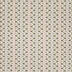 Clarke & Clarke Hemlock Fabric Olive Blush