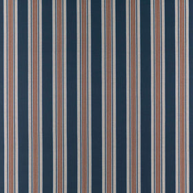 Clarke & Clarke Marylebone Fabric Navy Rust