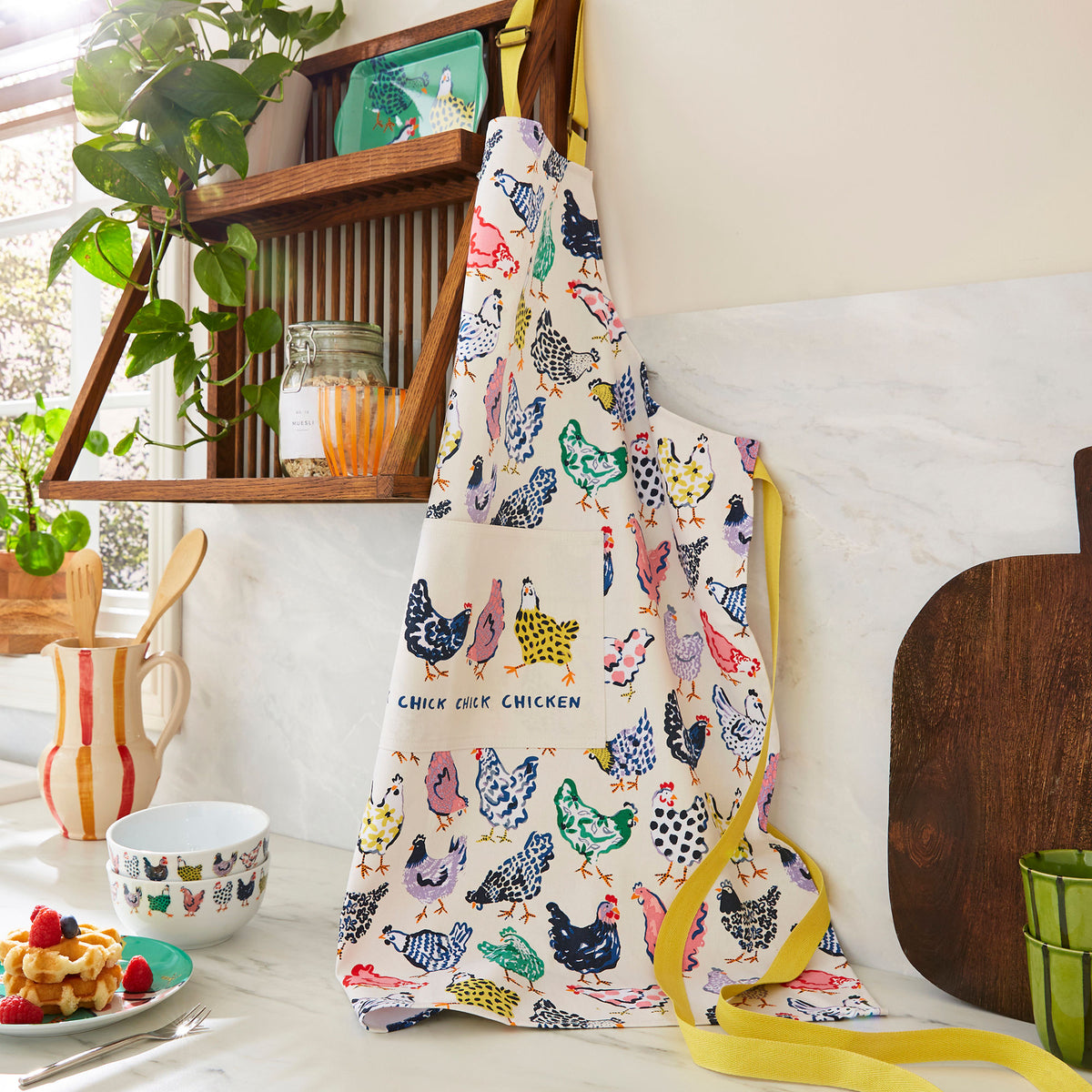 Ulster Weavers Chick Chicken Woven Cotton Apron Yellow