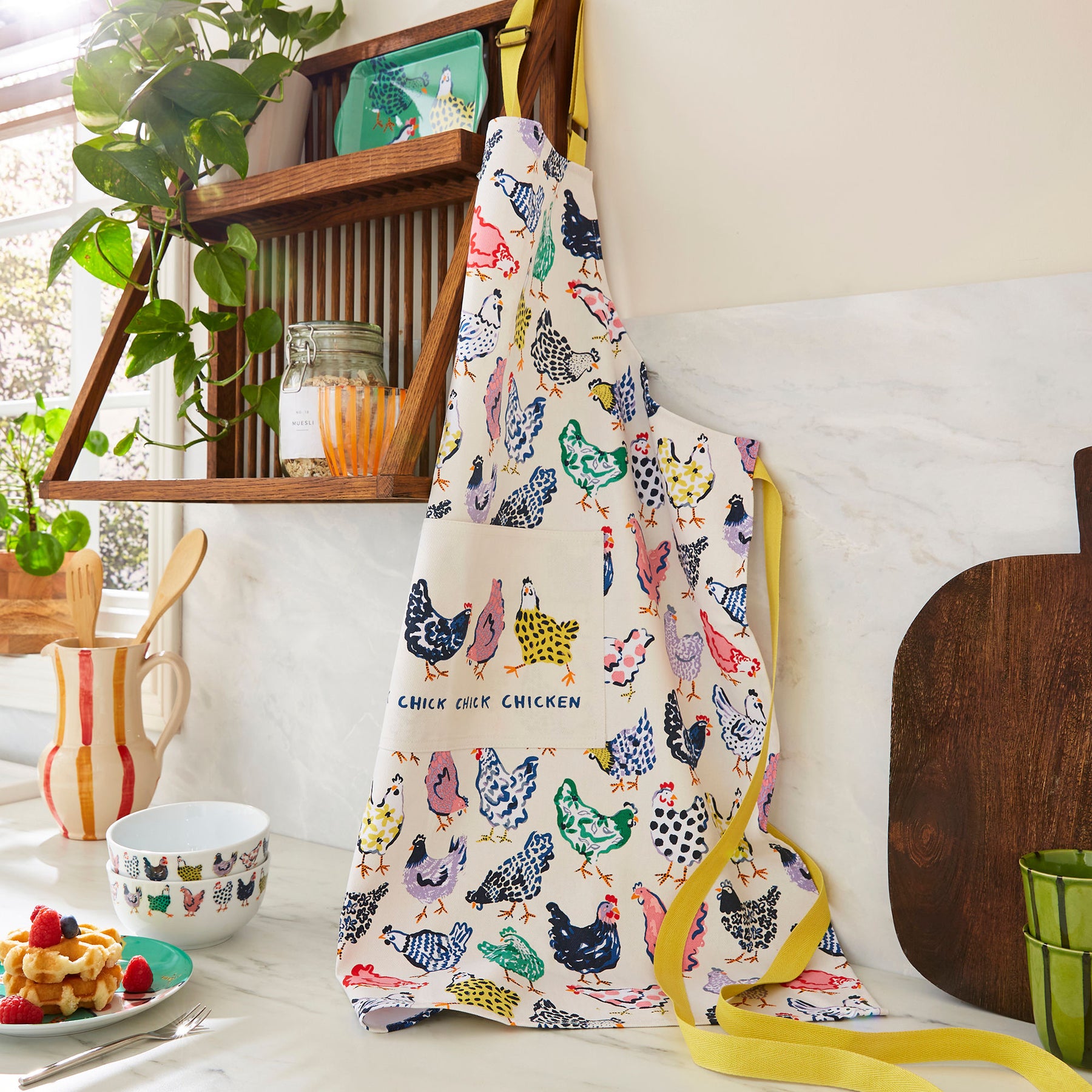 Ulster Weavers Chick Chicken Woven Cotton Apron Yellow