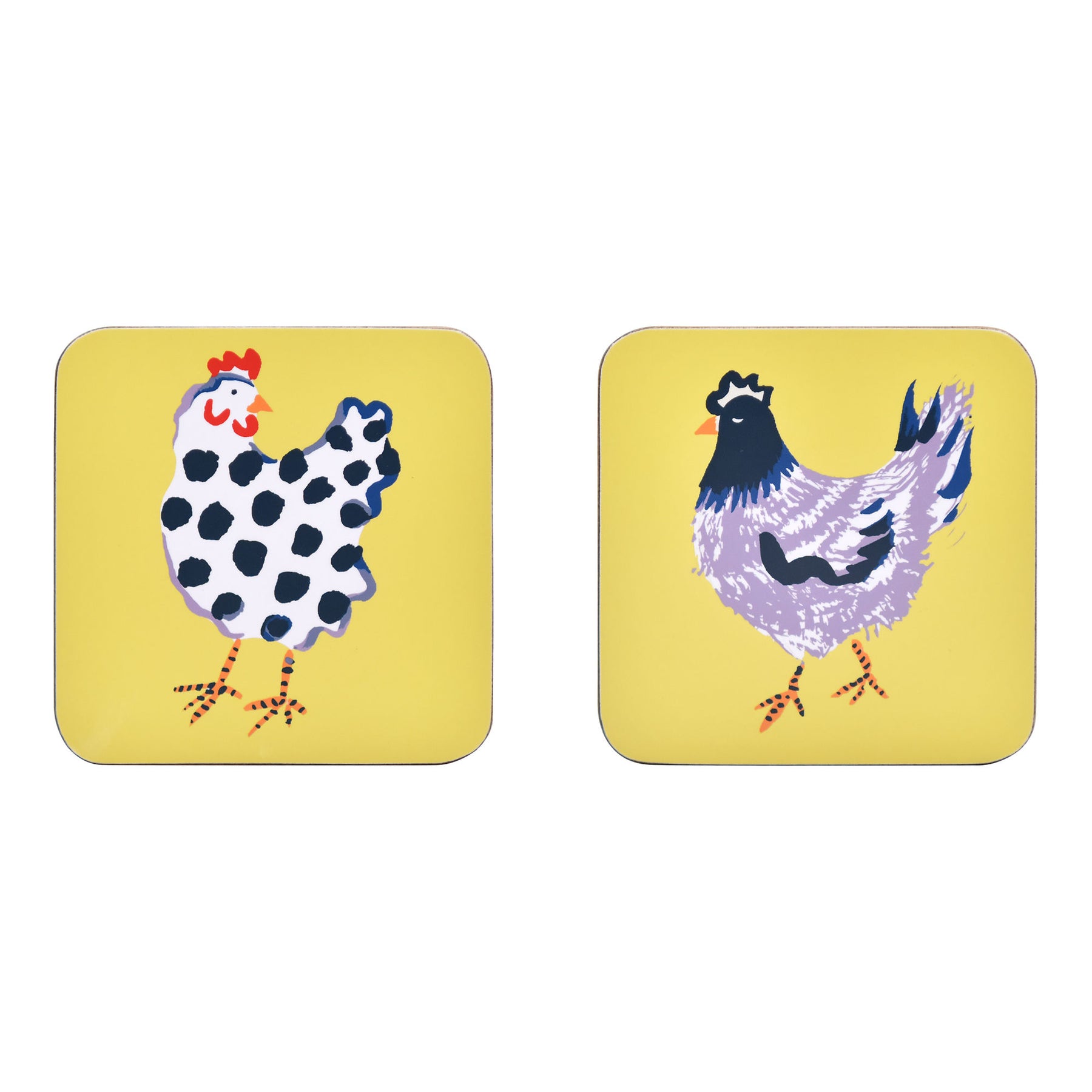 Ulster Weavers Chick Chicken Pack of 4 Coasters Yellow