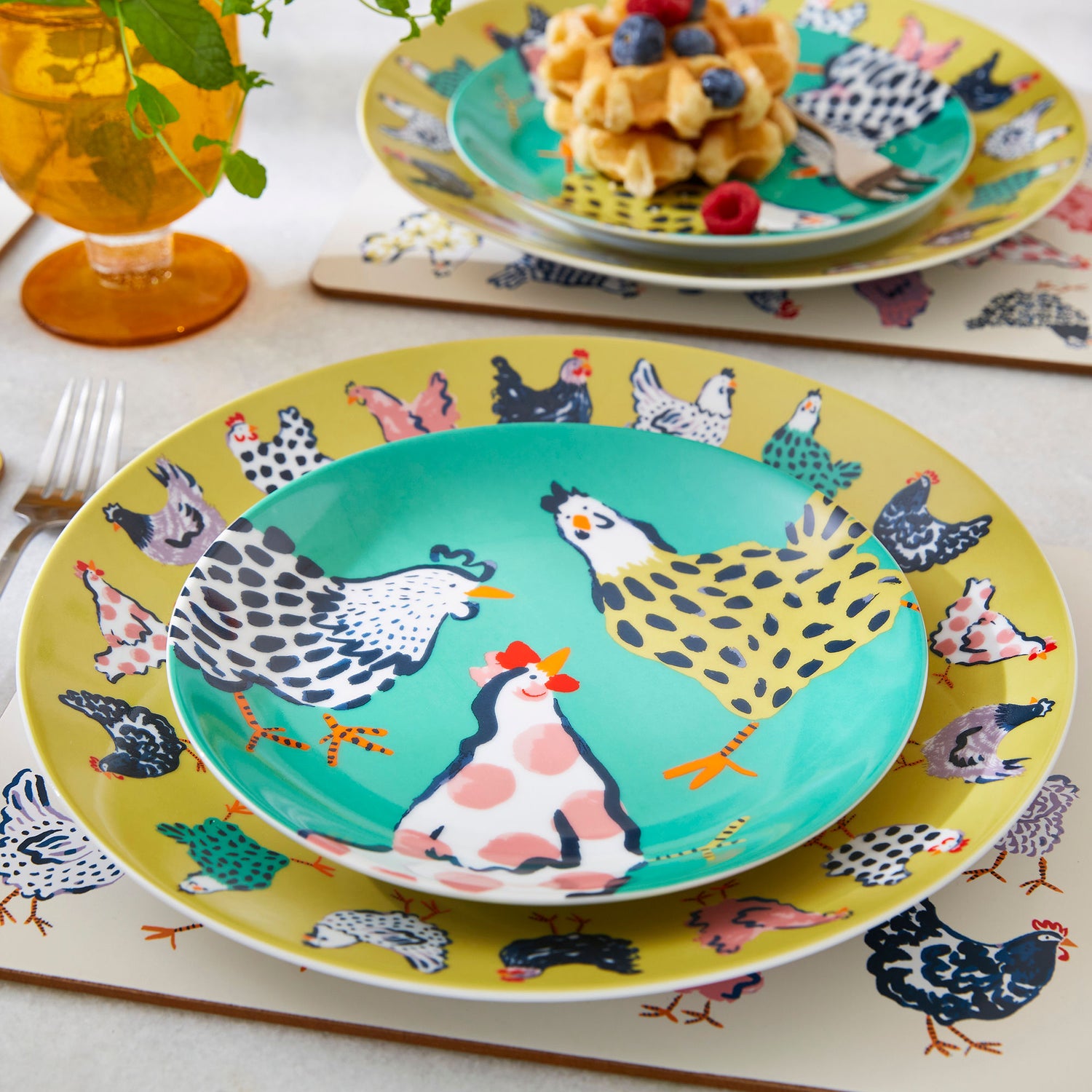 Ulster Weavers Chick Chicken Porcelain Dinner Plate Yellow