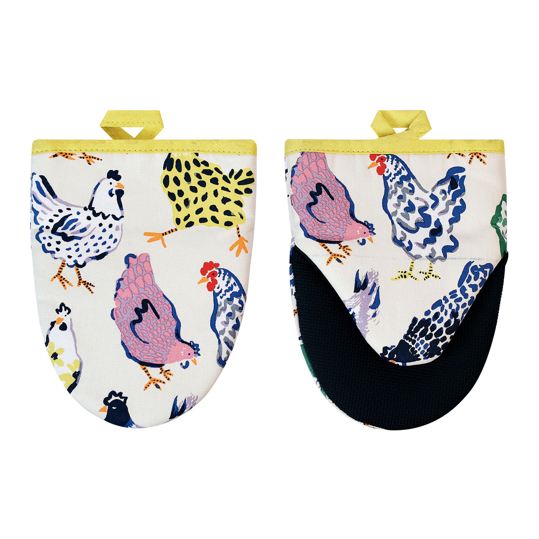Ulster Weavers Chick Chicken Pair of Microwave Mitts Yellow