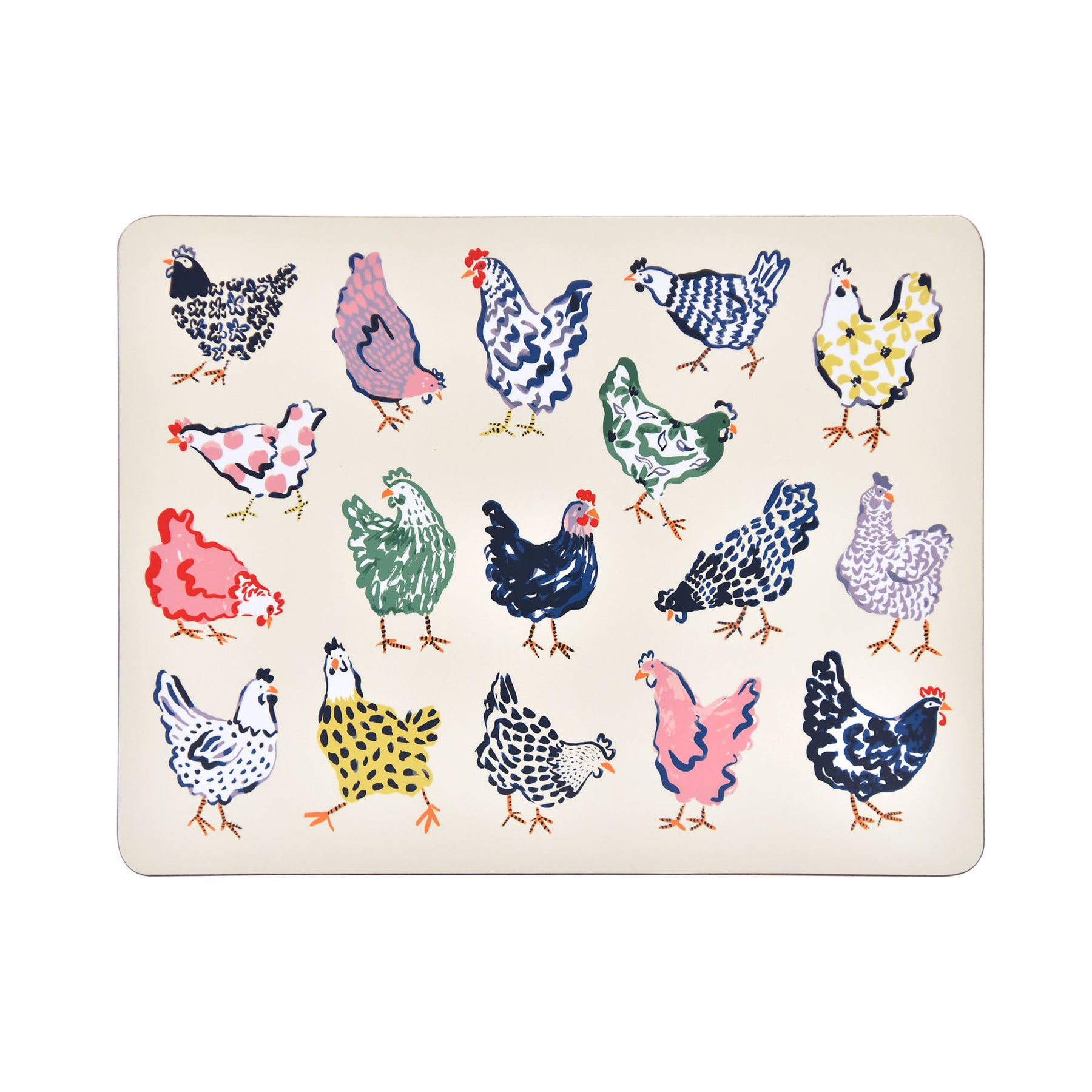 Ulster Weavers Chick Chicken Pack of 4 Placemats Yellow