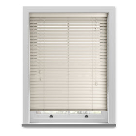 50mm Wood Essence Wooden Venetian Made To Measure Blind Mirage Parchment