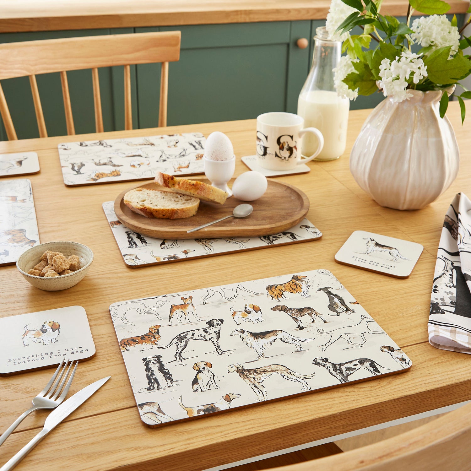 Ulster Weavers Country Dogs Pack of 4 Placemats Brown