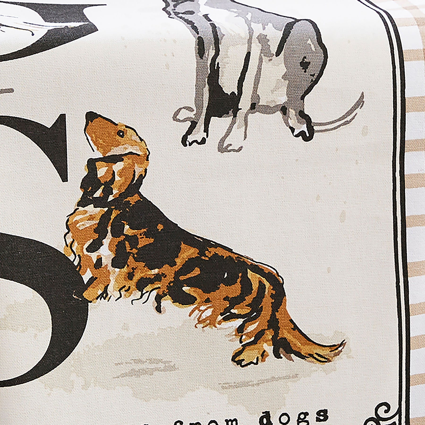 Ulster Weavers Country Dogs Cotton Tea Towel Brown