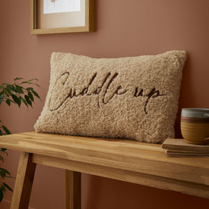 Cuddle Up Embroidered Cushion From £17.87