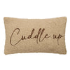 Fusion Cuddle up Embroidered 30cmx50cm Filled Cushion Natural