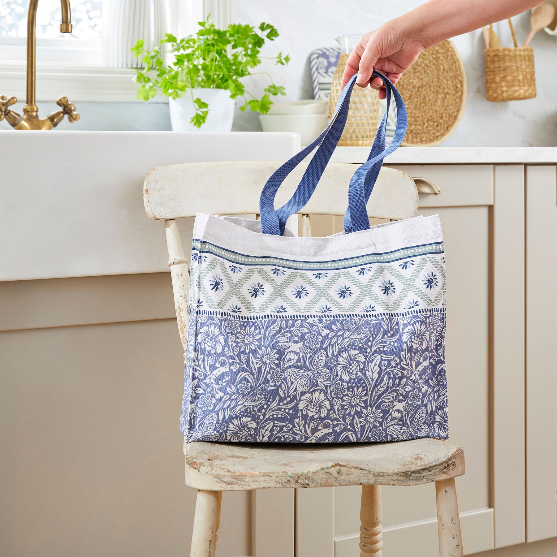 Ulster Weavers Coastal Treasures Canvas Shoulder Bag Blue