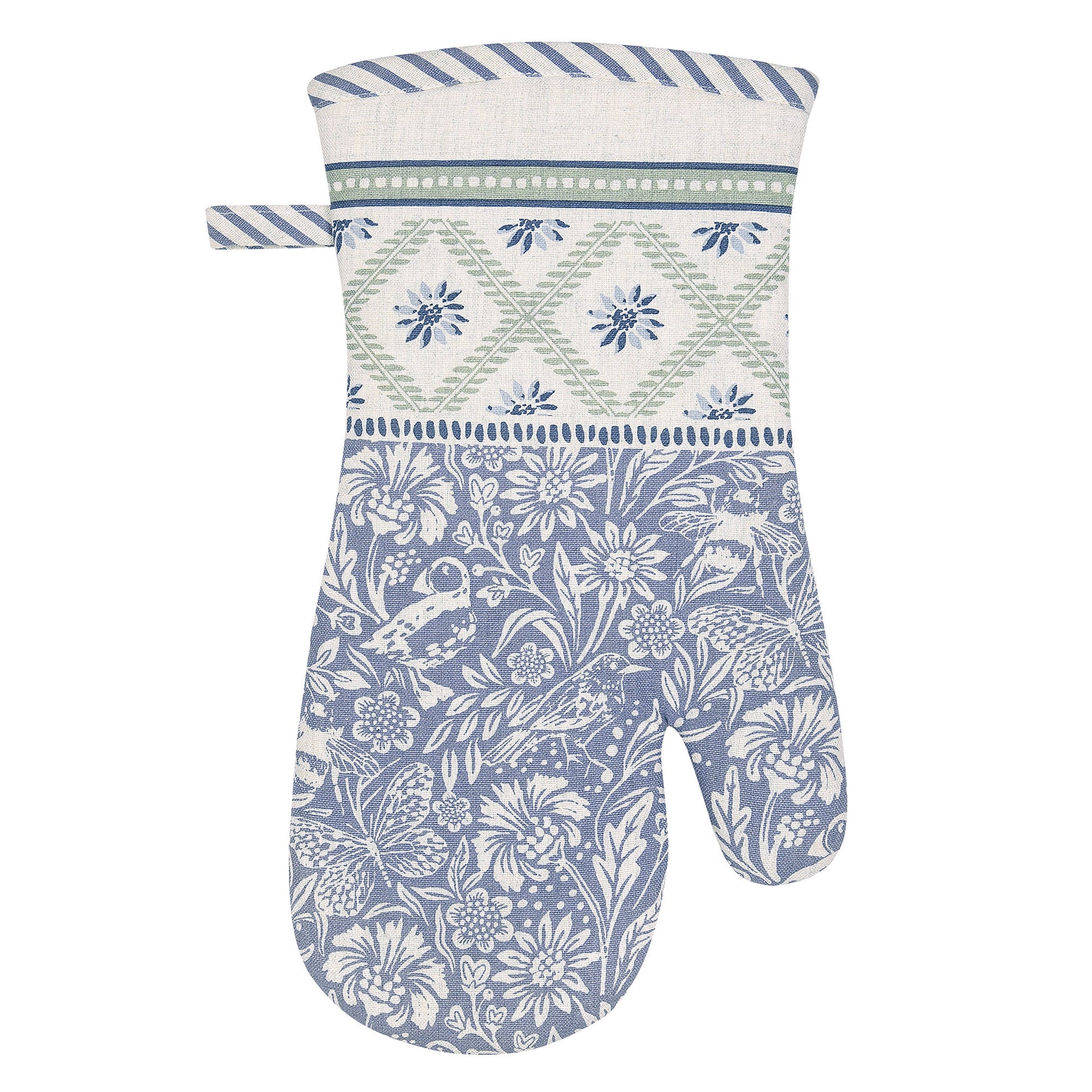 Ulster Weavers Coastal Treasures Thermal Gauntlet Oven Glove Blue