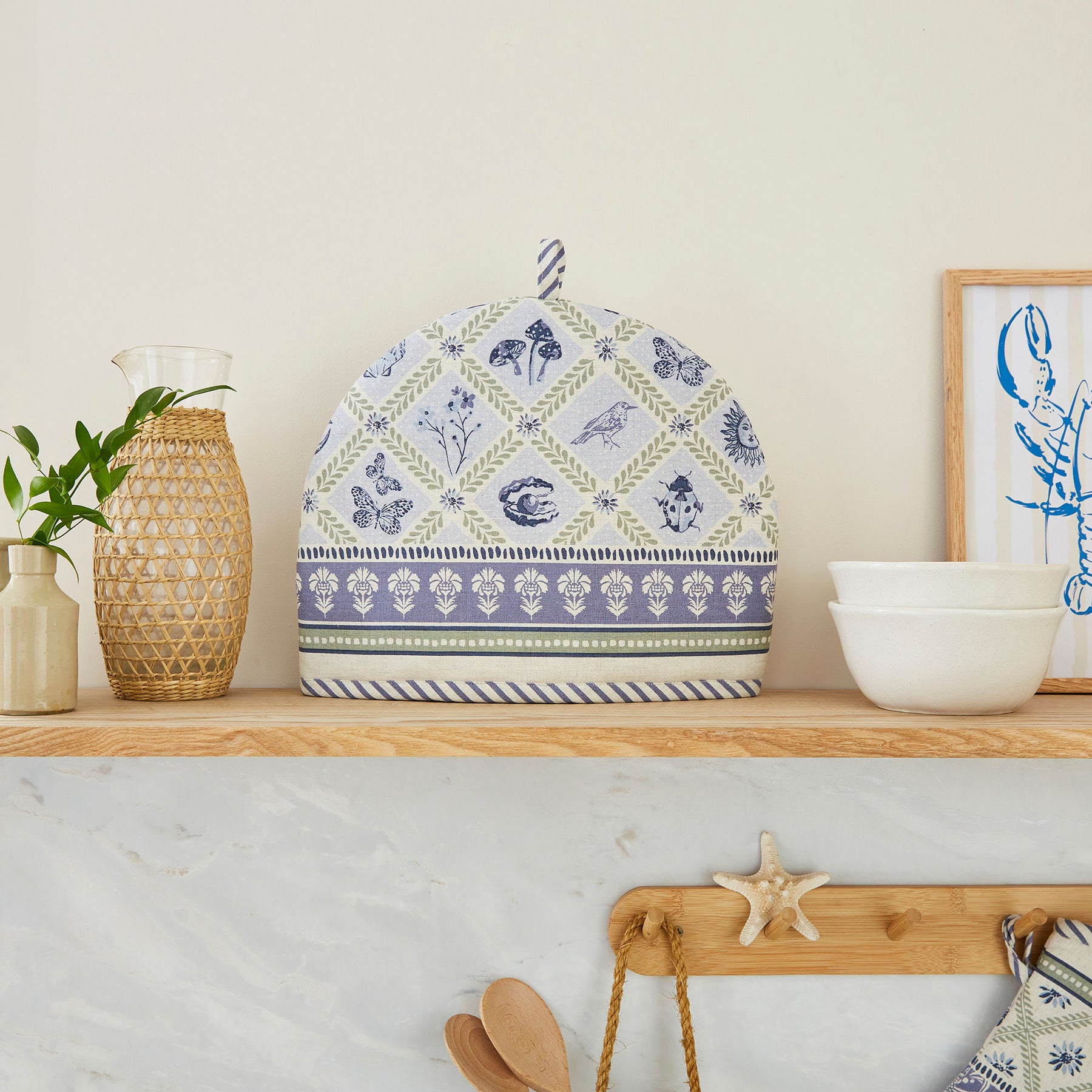 Ulster Weavers Coastal Treasures Thermal Tea Cosy Blue