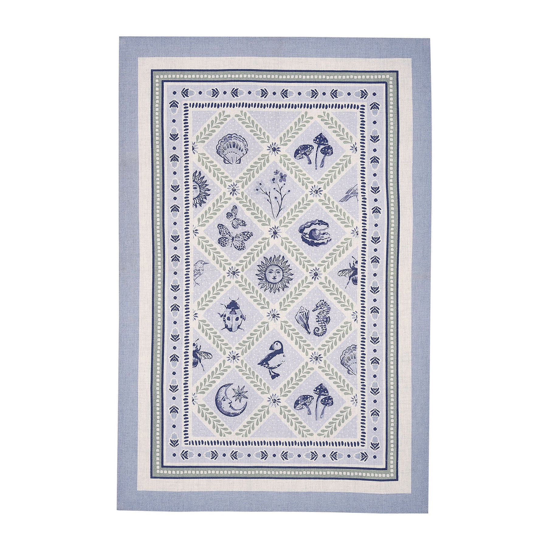 Ulster Weavers Coastal Treasures Cotton Tea Towel Blue