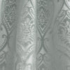 Curtina Chateau Embossed Jacquard Ready Made Eyelet Curtains Duck Egg