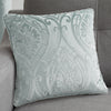 Curtina Chateau Embossed Jacquard Filled Cushion 43cm x 43cm Duck Egg
