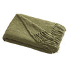 Appletree Chenille Soft Touch 130cm x 180cm Throw Green