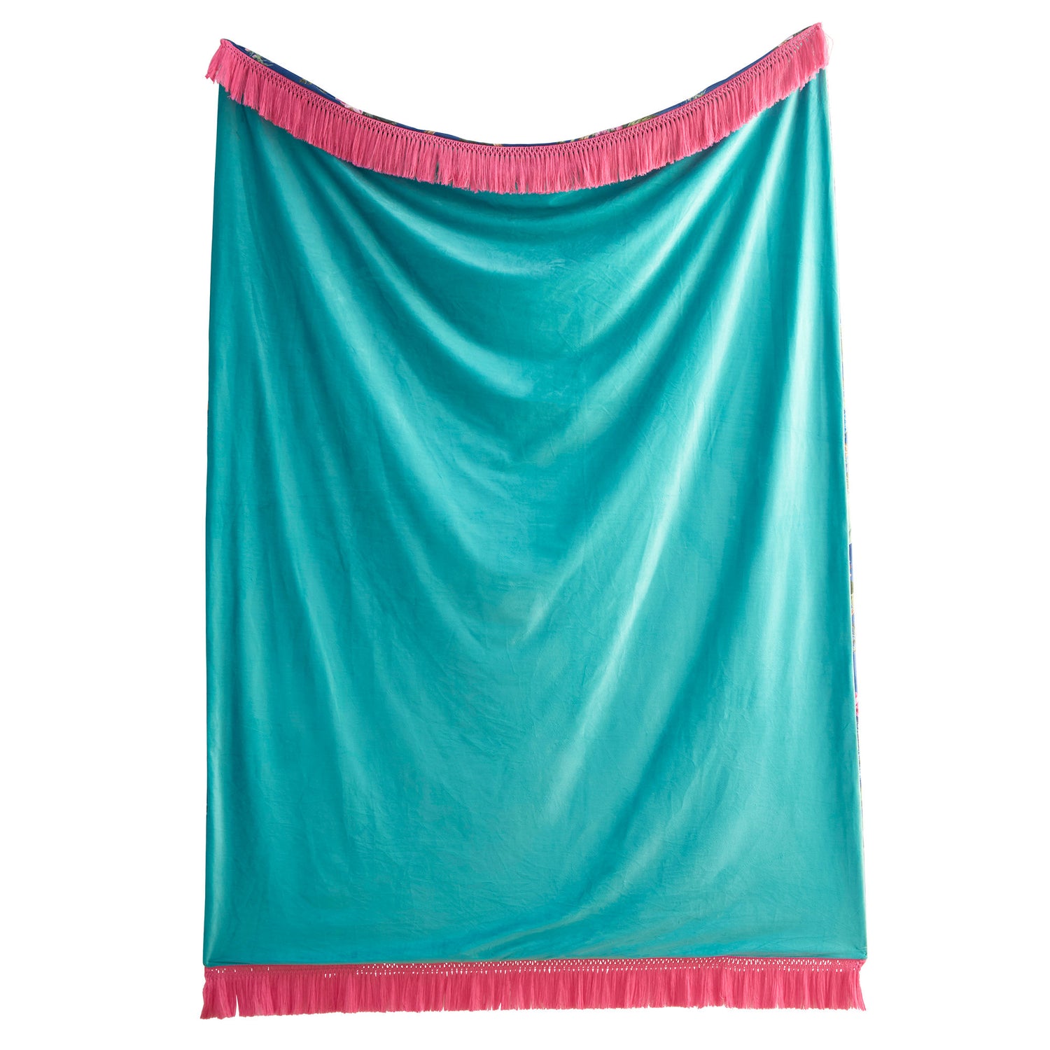 Laurence Llewelyn-Bowen Cotswold Fantasia Velvet Soft Touch Throw 130cm x 180cm Navy