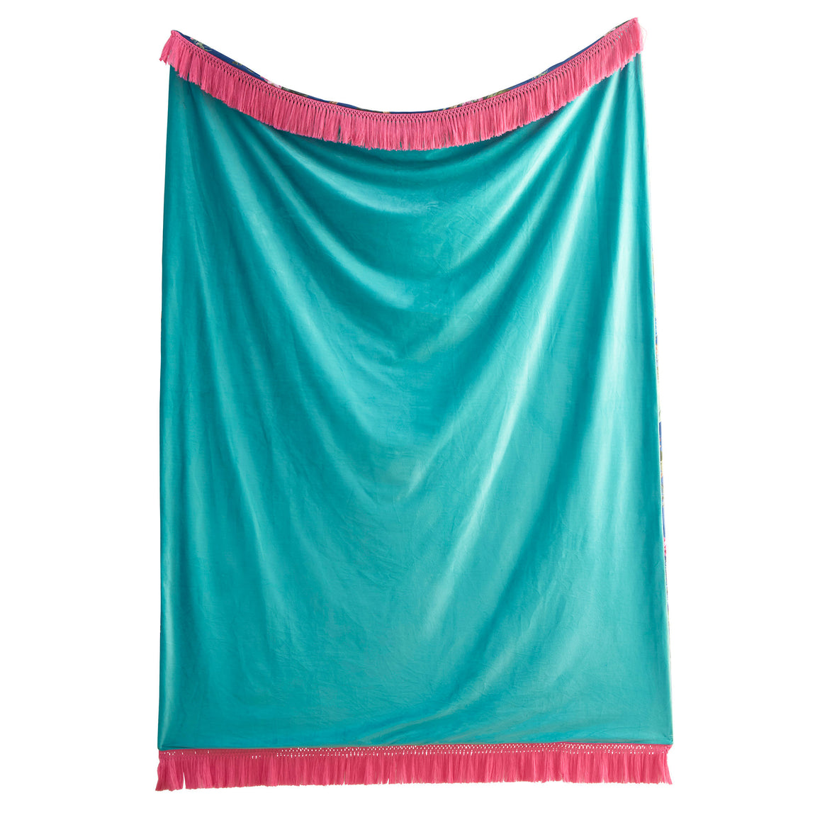Laurence Llewelyn-Bowen Cotswold Fantasia Velvet Soft Touch Throw 130cm x 180cm Navy