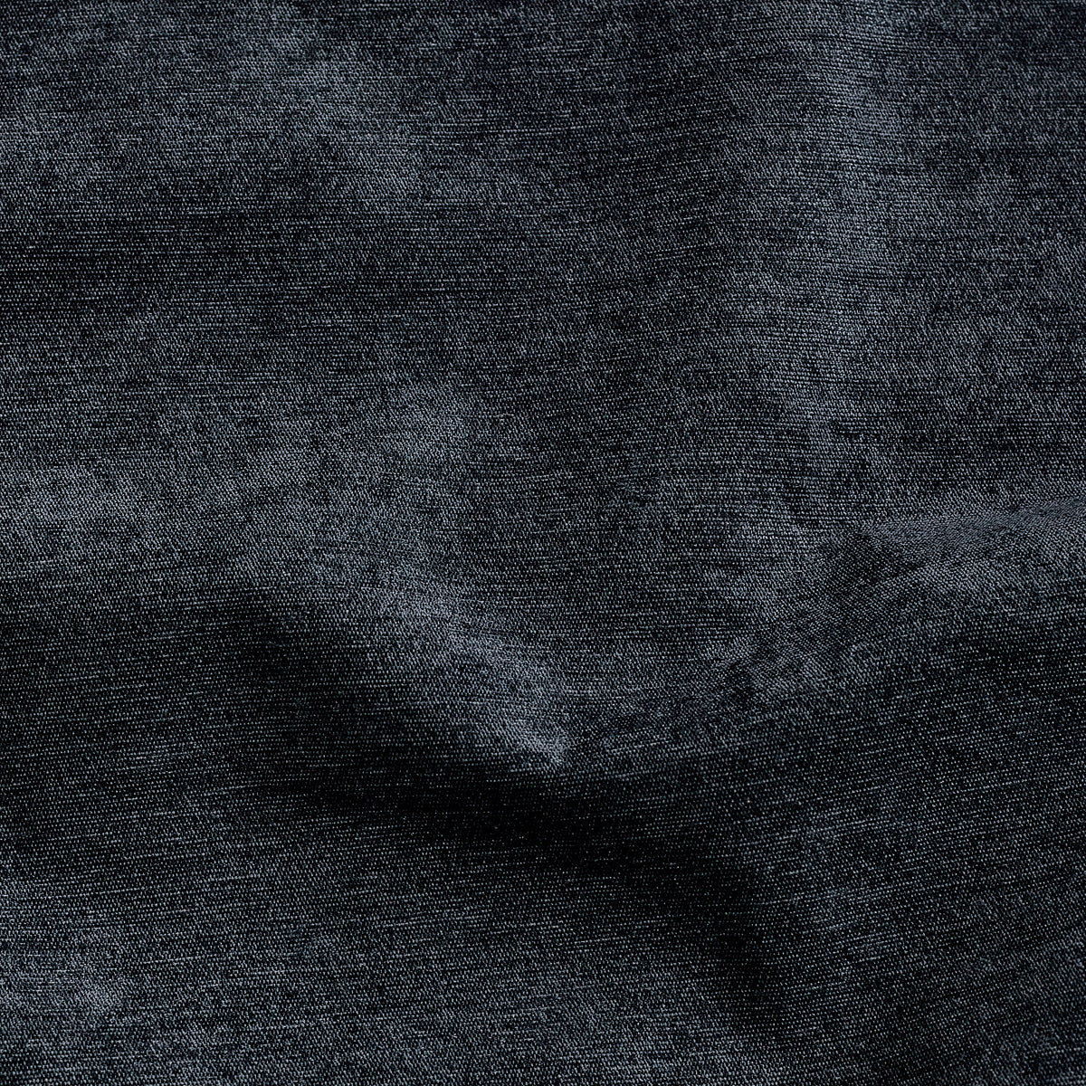 Chenille Triple Woven Ready Made Blackout Pencil Pleat Curtains Charcoal