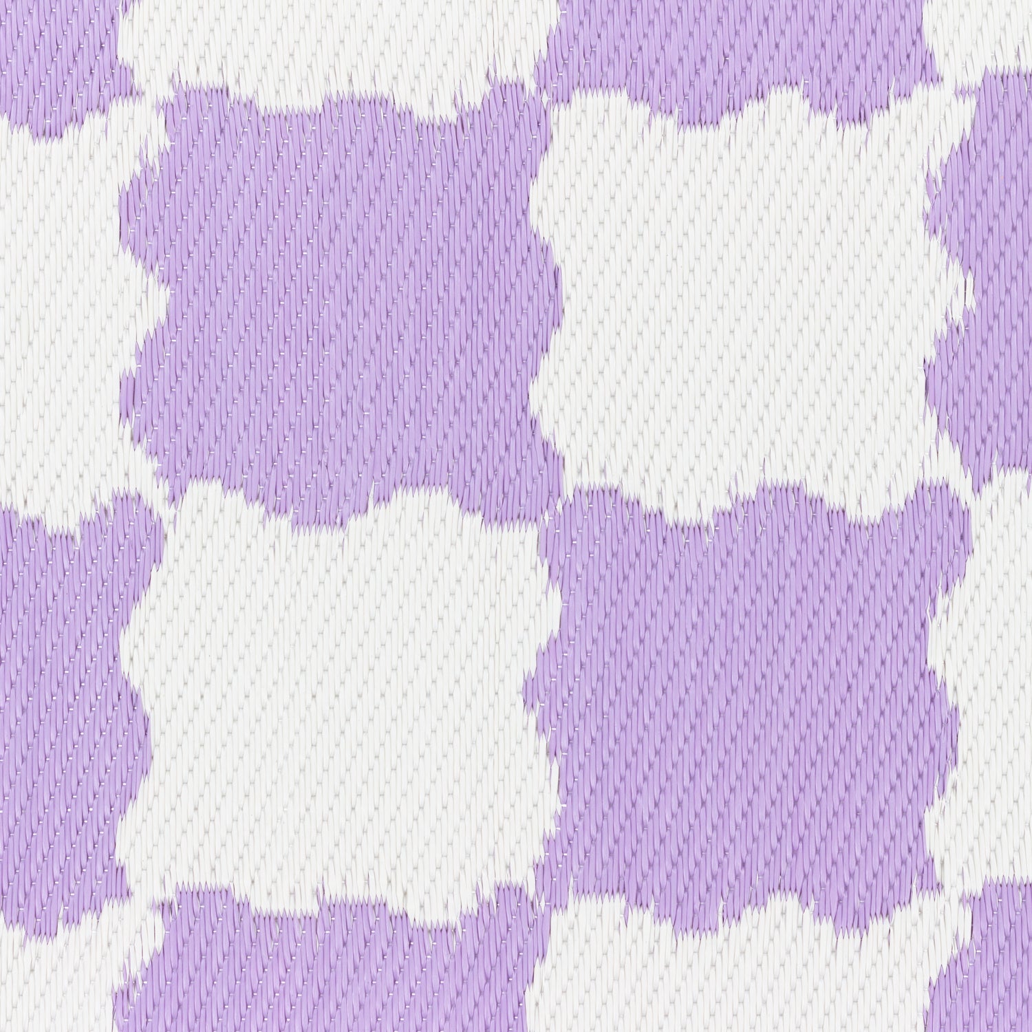 Check Outdoor Indoor 100% Recycled 120cm x 180cm Rug Lilac