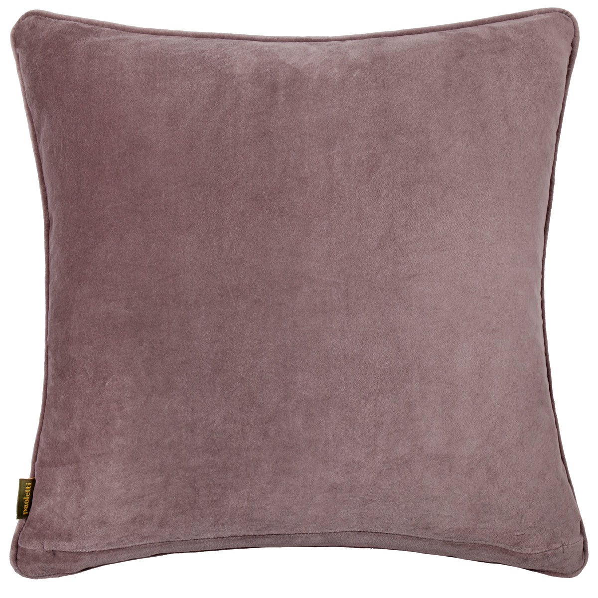 Chedworth Piped Velvet Filled Cushion 50cm x 50cm Rose Violet