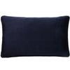 Cheetah Forest Velvet Boudoir Filled Cushion 30cm x 50cm Navy