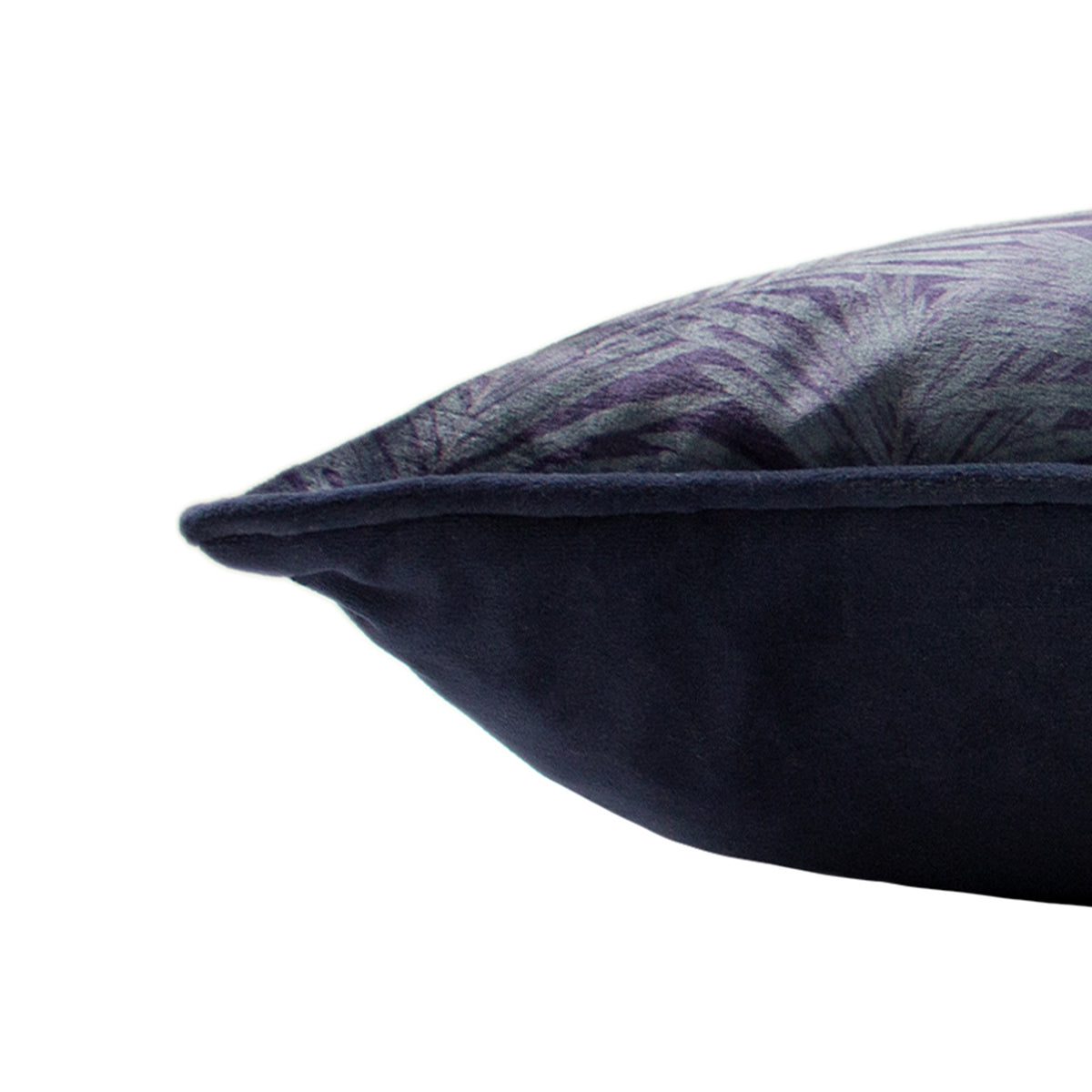 Cheetah Forest Velvet Boudoir Filled Cushion 30cm x 50cm Navy