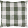 Yard Chesil Check Cotton Outdoor 50cm x 50cm Filled Cushion Moss