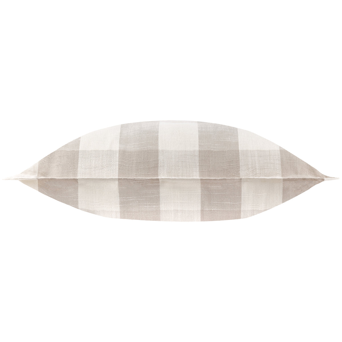 Yard Chesil Check Cotton Outdoor 50cm x 50cm Filled Cushion Natural