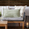 Yard Chesil Check Cotton Outdoor 50cm x 50cm Filled Cushion Natural