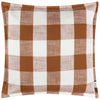 Yard Chesil Check Cotton Outdoor 50cm x 50cm Filled Cushion Pecan