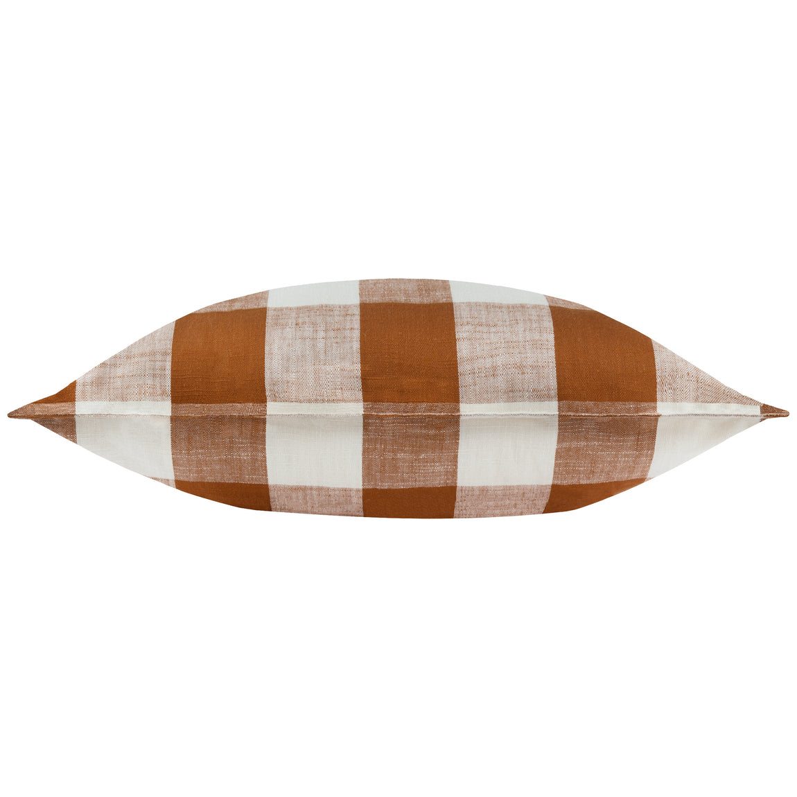 Yard Chesil Check Cotton Outdoor 50cm x 50cm Filled Cushion Pecan