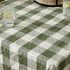 Yard Chesil Check Tasselled Cotton 130cm x 170cm Throw Moss