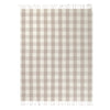 Yard Chesil Check Tasselled Cotton 130cm x 170cm Throw Natural