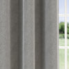 Chester Thermal Herringbone Ready Made Eyelet Blackout Curtains Grey