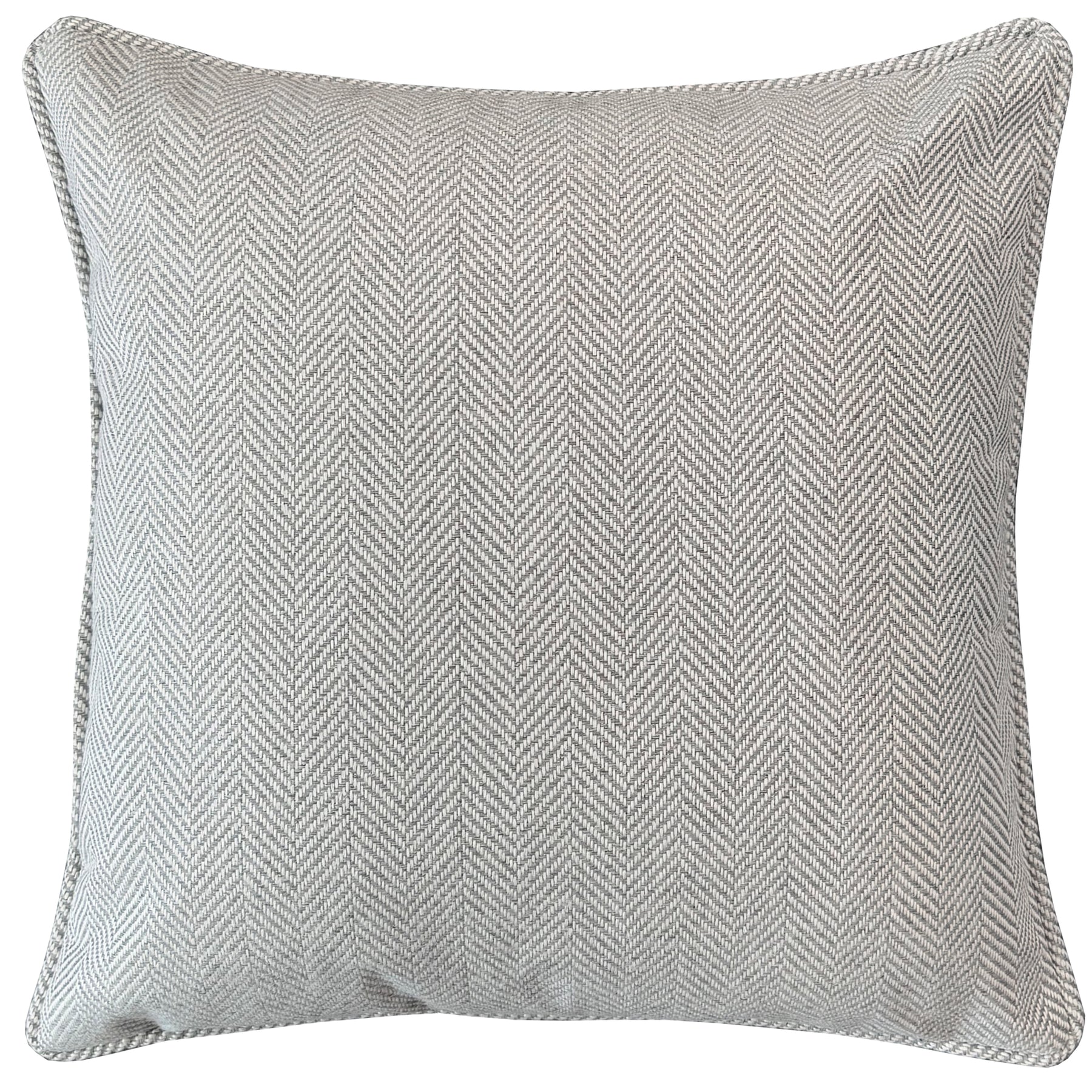 Chester Herringbone Filled Cushion 43cm x 43cm Grey