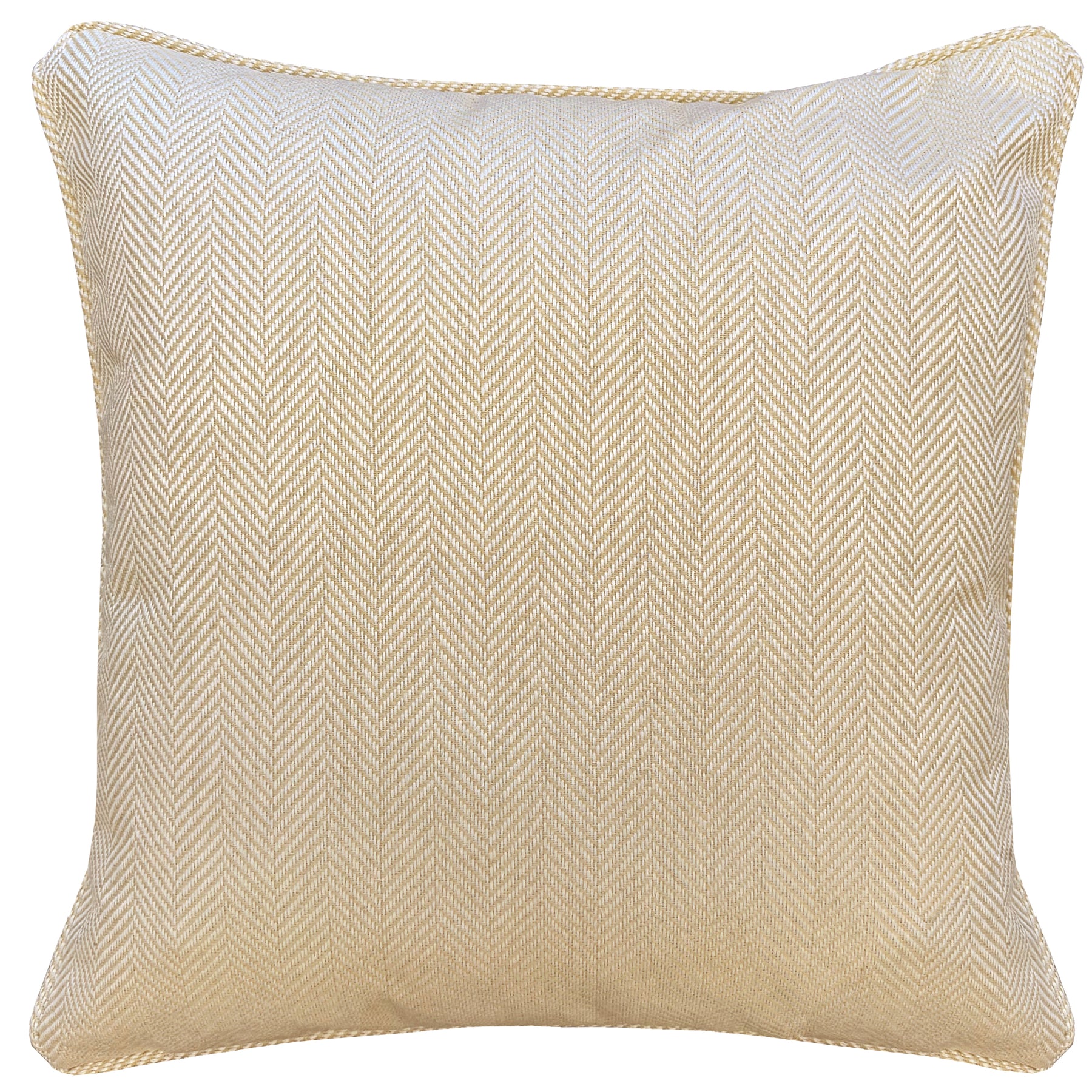 Chester Herringbone Filled Cushion 43cm x 43cm Natural