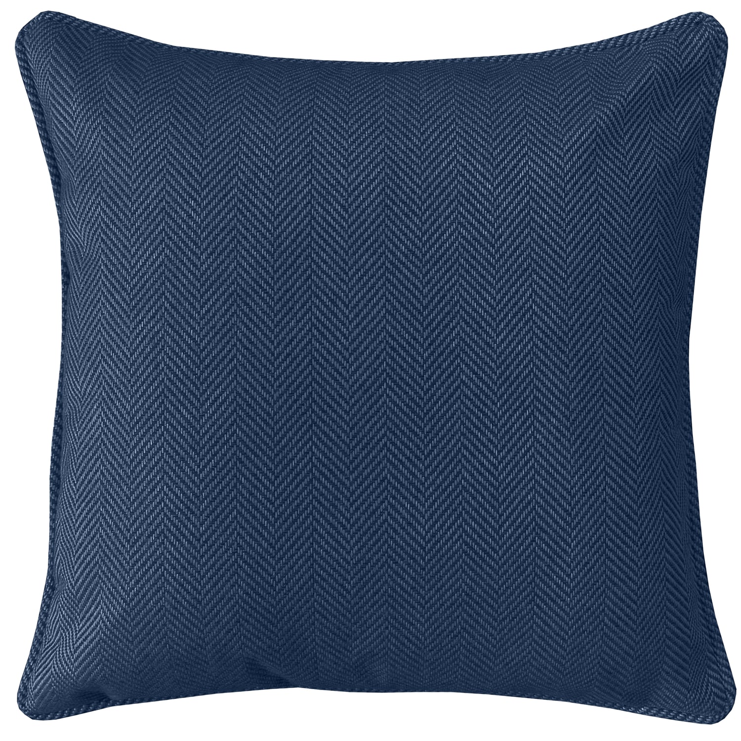 Chester Herringbone Filled Cushion 43cm x 43cm Navy