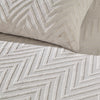 Yard Chevron Tuft Geometric Duvet Cover Bedding Set Stone