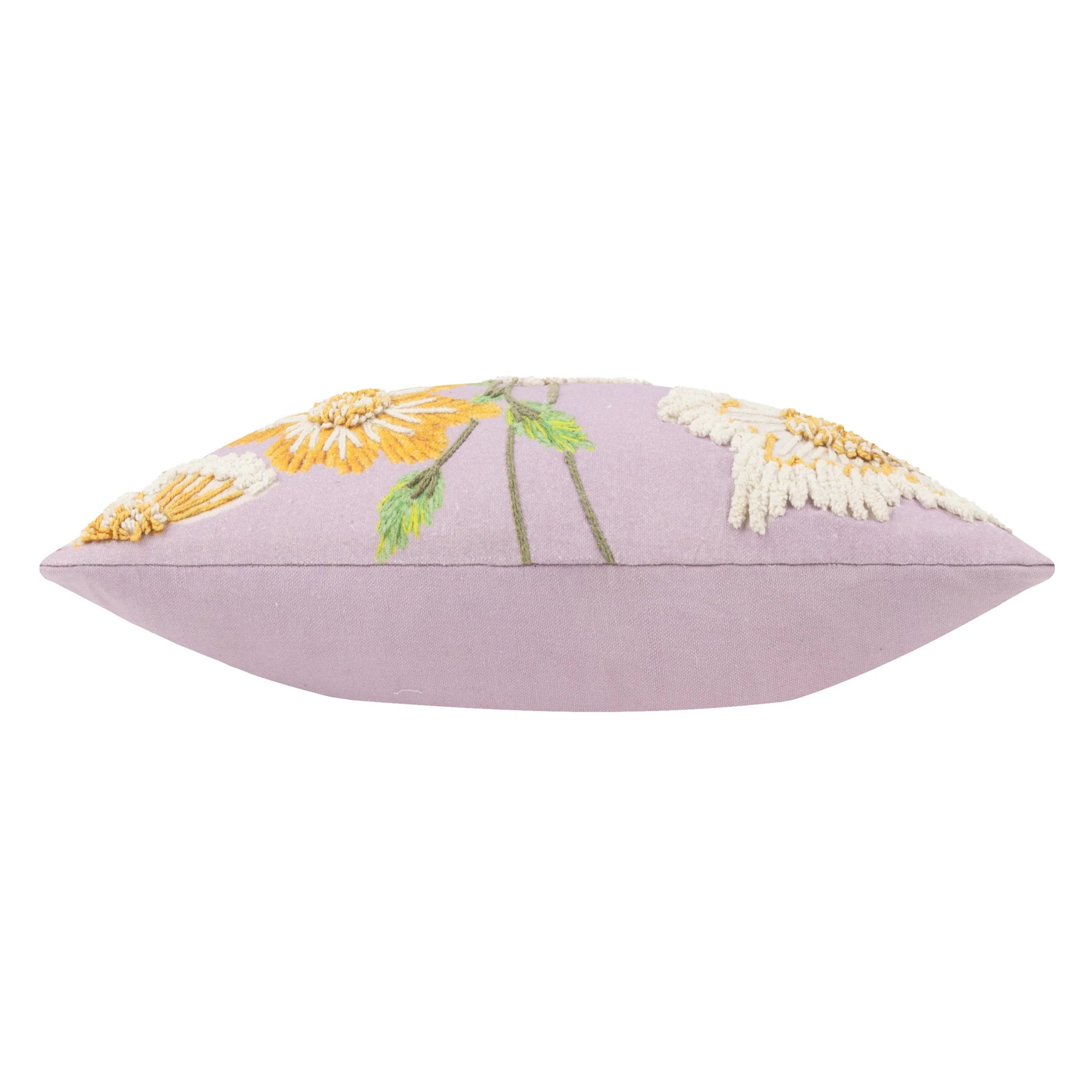 Chrysantha Embroidered Boudoir Filled Cushion 30cm x 50cm Lilac