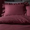 Appletree Cassia Frill Cotton Duvet Cover Bedding Set Berry