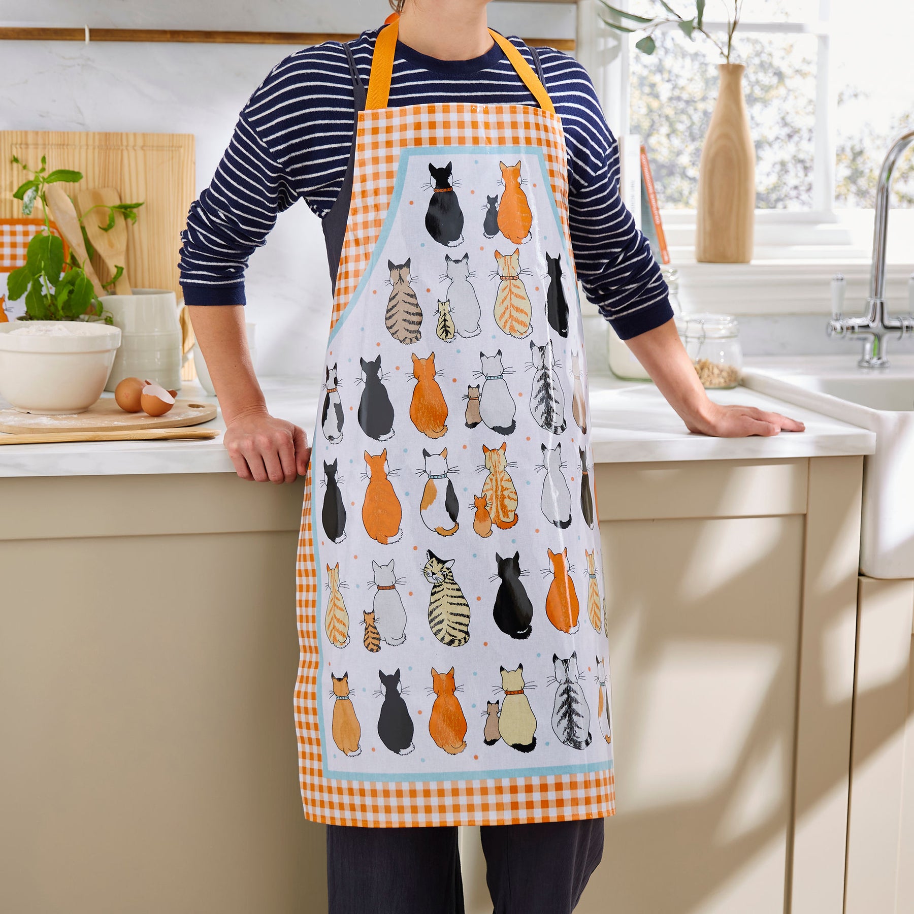 Ulster Weavers Cats In Waiting PVC Apron Orange