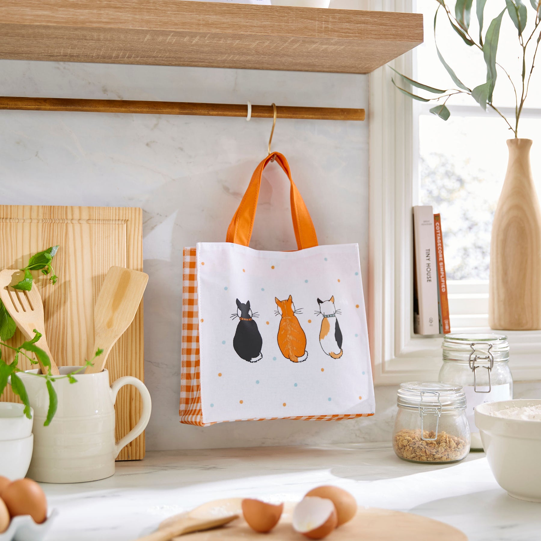 Ulster Weavers Cats In Waiting PVC Bag Orange