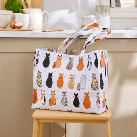 Ulster Weavers Cats In Waiting PVC Shoulder Bag Orange