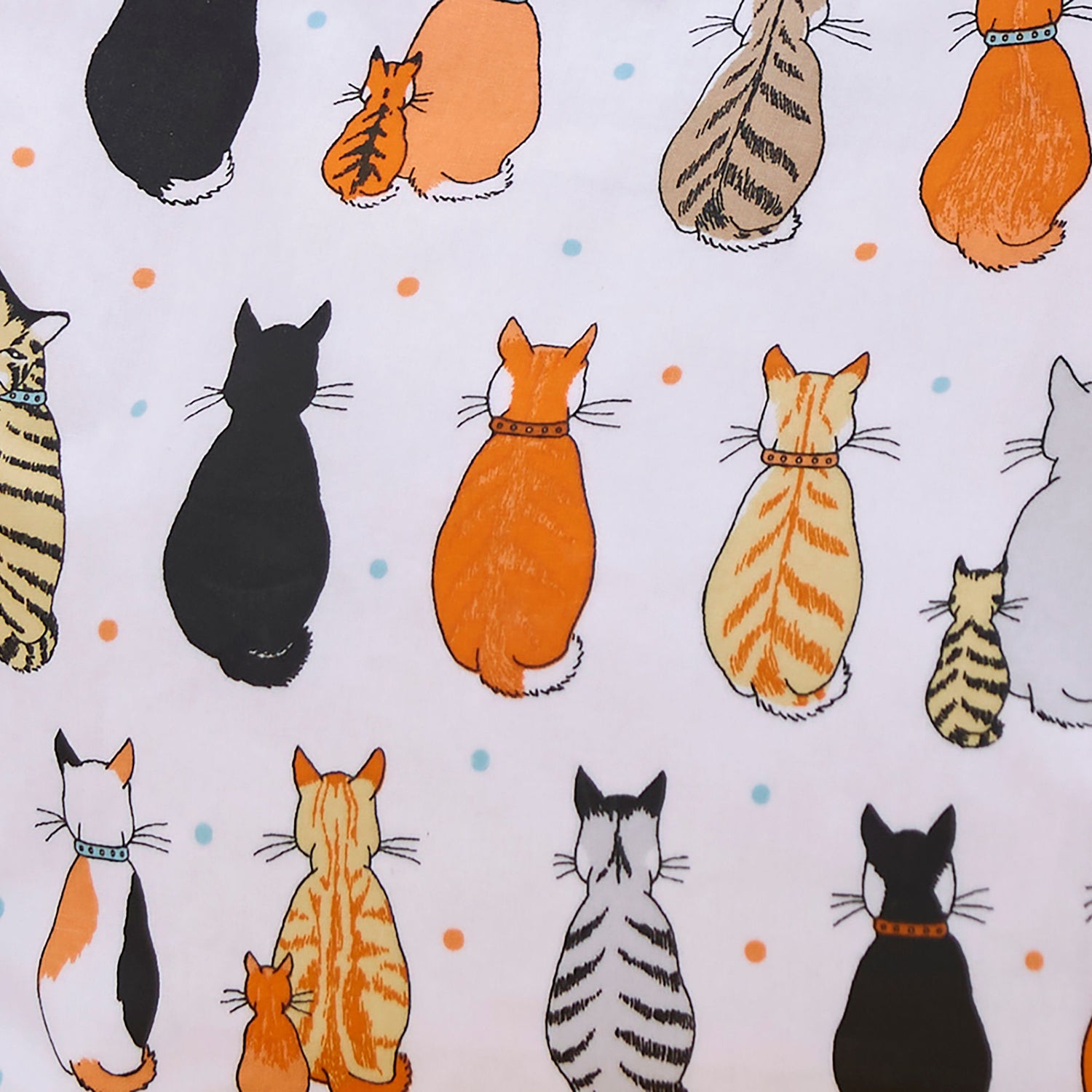 Ulster Weavers Cats In Waiting PVC Shoulder Bag Orange