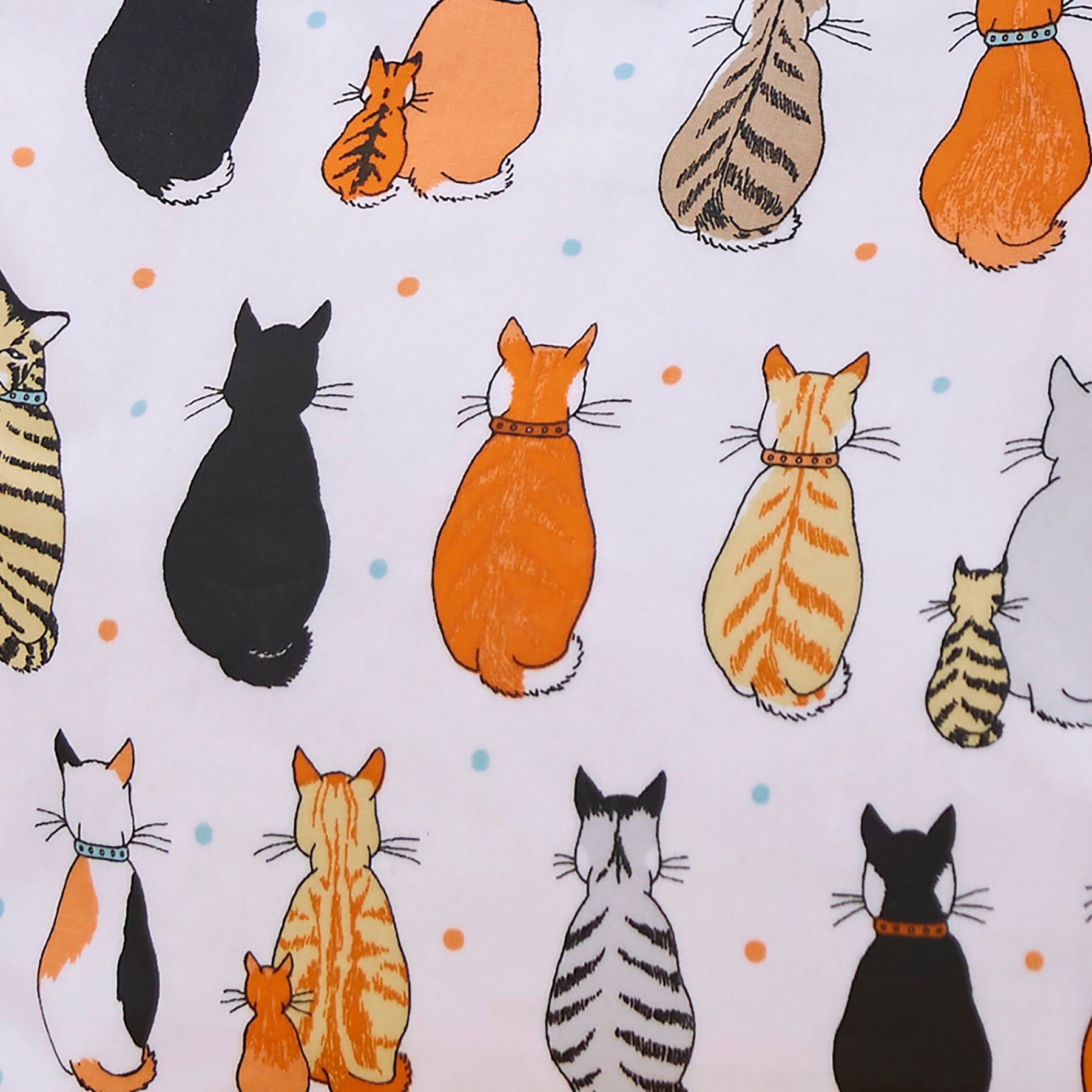 Ulster Weavers Cats In Waiting PVC Shoulder Bag Orange