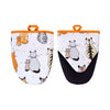 Ulster Weavers Cats In Waiting Pair of Microwave Mitts Orange