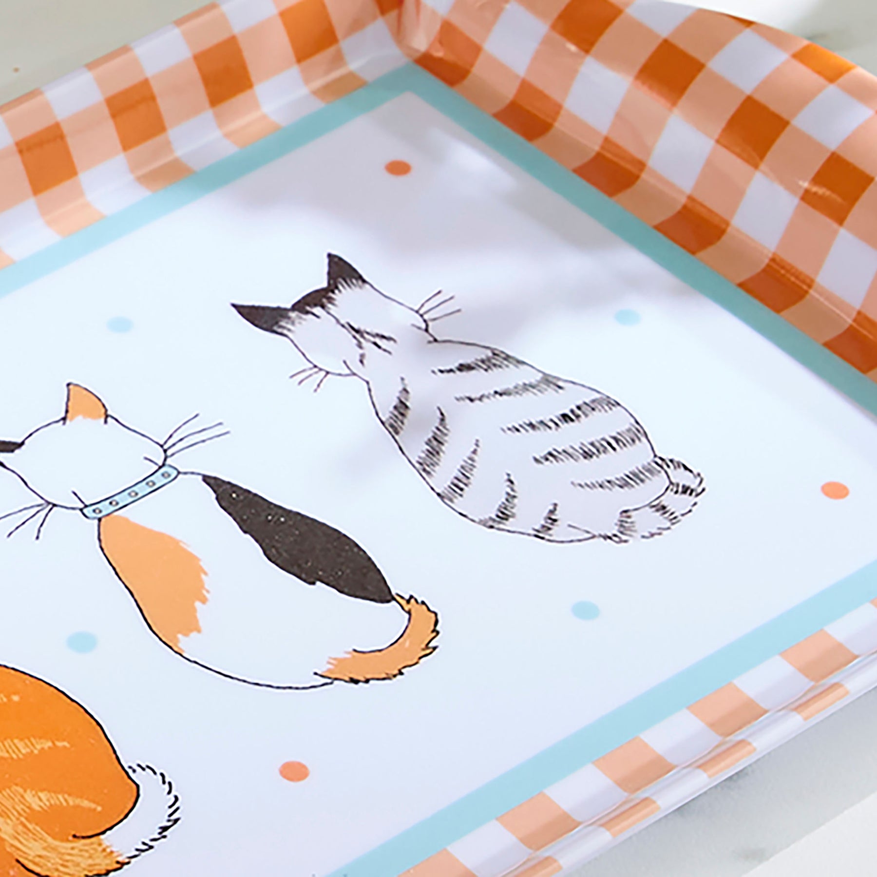 Ulster Weavers Cats In Waiting Small Tray Orange