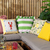 Furn. Citronello Printed Outdoor 45cm x 45cm Filled Cushion Peach
