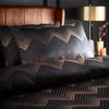 Laurence Llewelyn-Bowen Cocktail Jacquard Duvet Cover Bedding Set Black